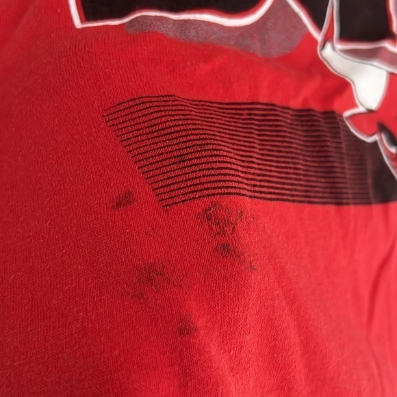 Vintage Chicago Bulls NBA ‘91 Division Champs Tee Shirt In Red - Size XL - Picture 9 of 13